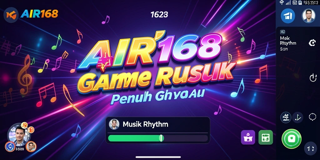 Screenshot dari antarmuka permainan AIR168 menunjukkan pengalaman Musik Rhythm yang mengasyikkan.