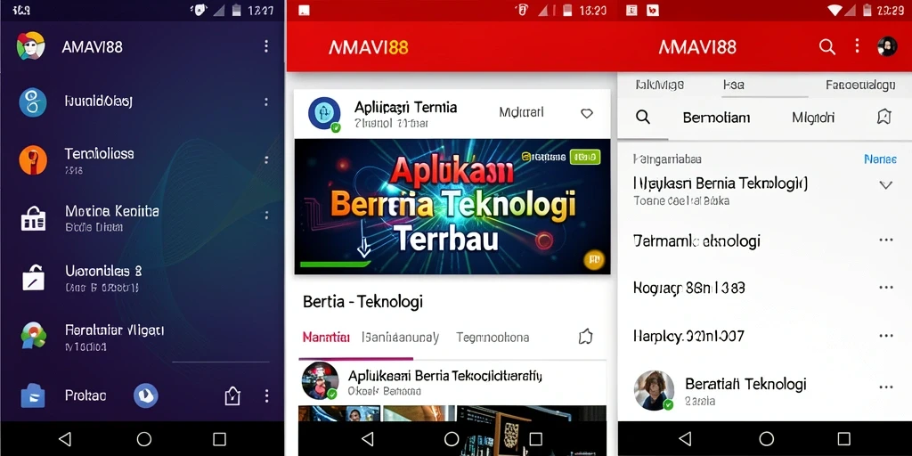 Tampilan antarmuka AMAVI88 yang bersih dan modern.
