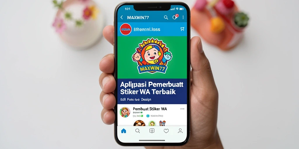 Tampilan antarmuka aplikasi Pembuat Stiker WA yang user-friendly.