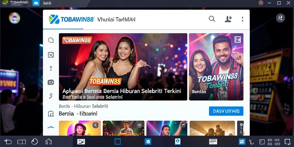 Tampilan antarmuka TOBAWIN88 yang modern dan menarik.