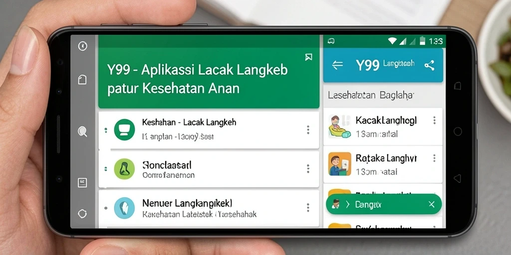 Antarmuka aplikasi Y89 yang menarik dan mudah digunakan untuk pelacakan langkah.
